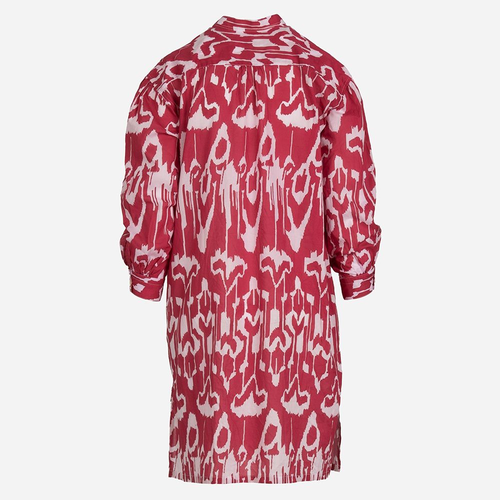 Salina Kjole Kort Rosa Hvit