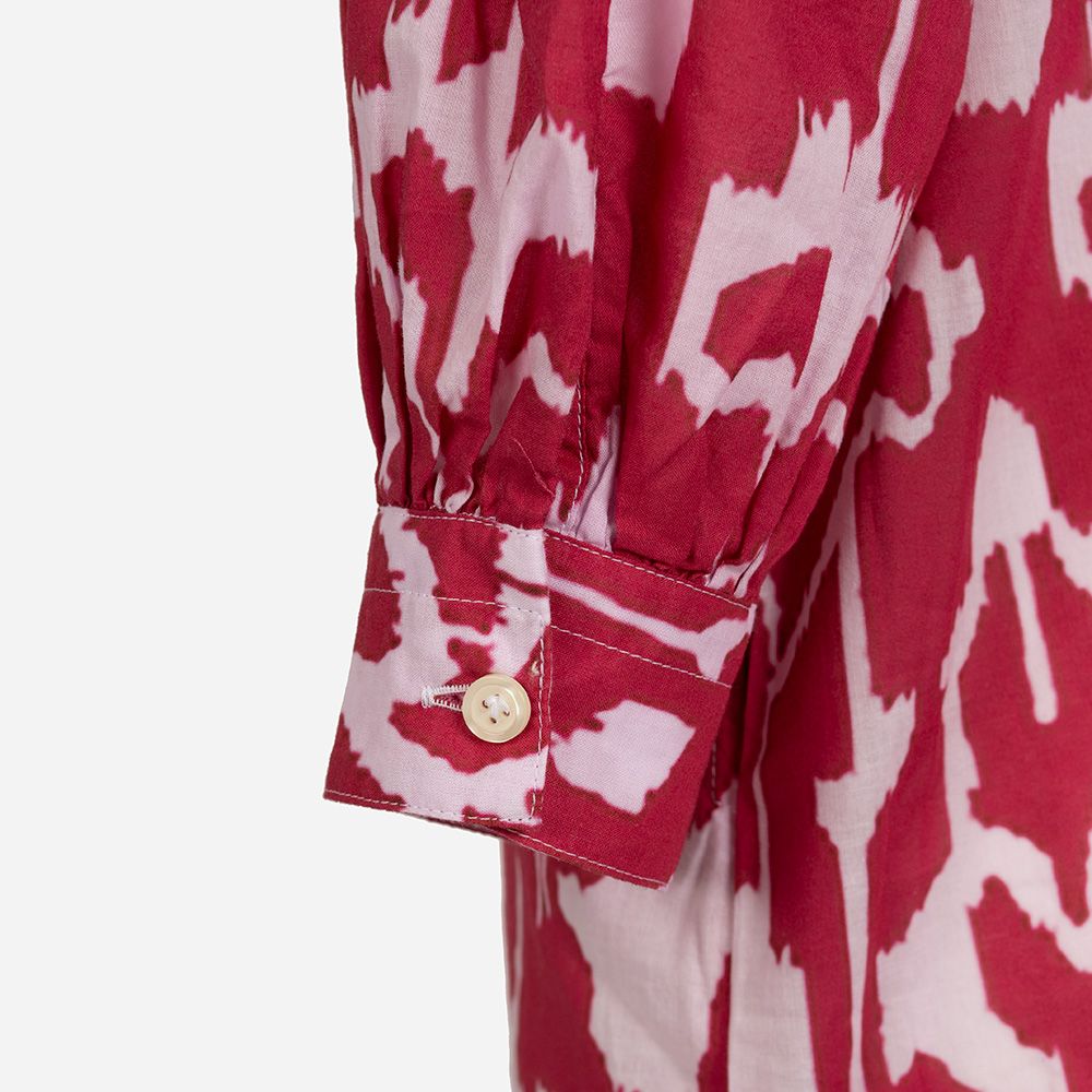 Salina Kjole Kort Rosa Hvit