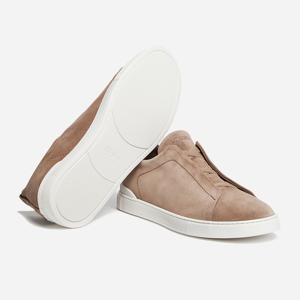 Triple Stitch - Dark Beige Solid