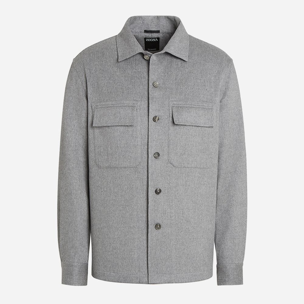 Oasi Cashmere Alba Overshrit - Light Grey