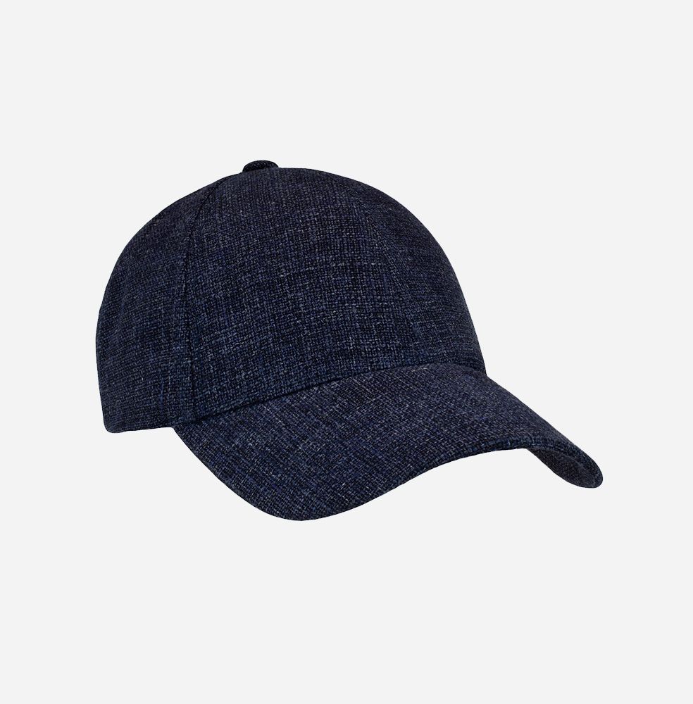 Melange Navy Linen