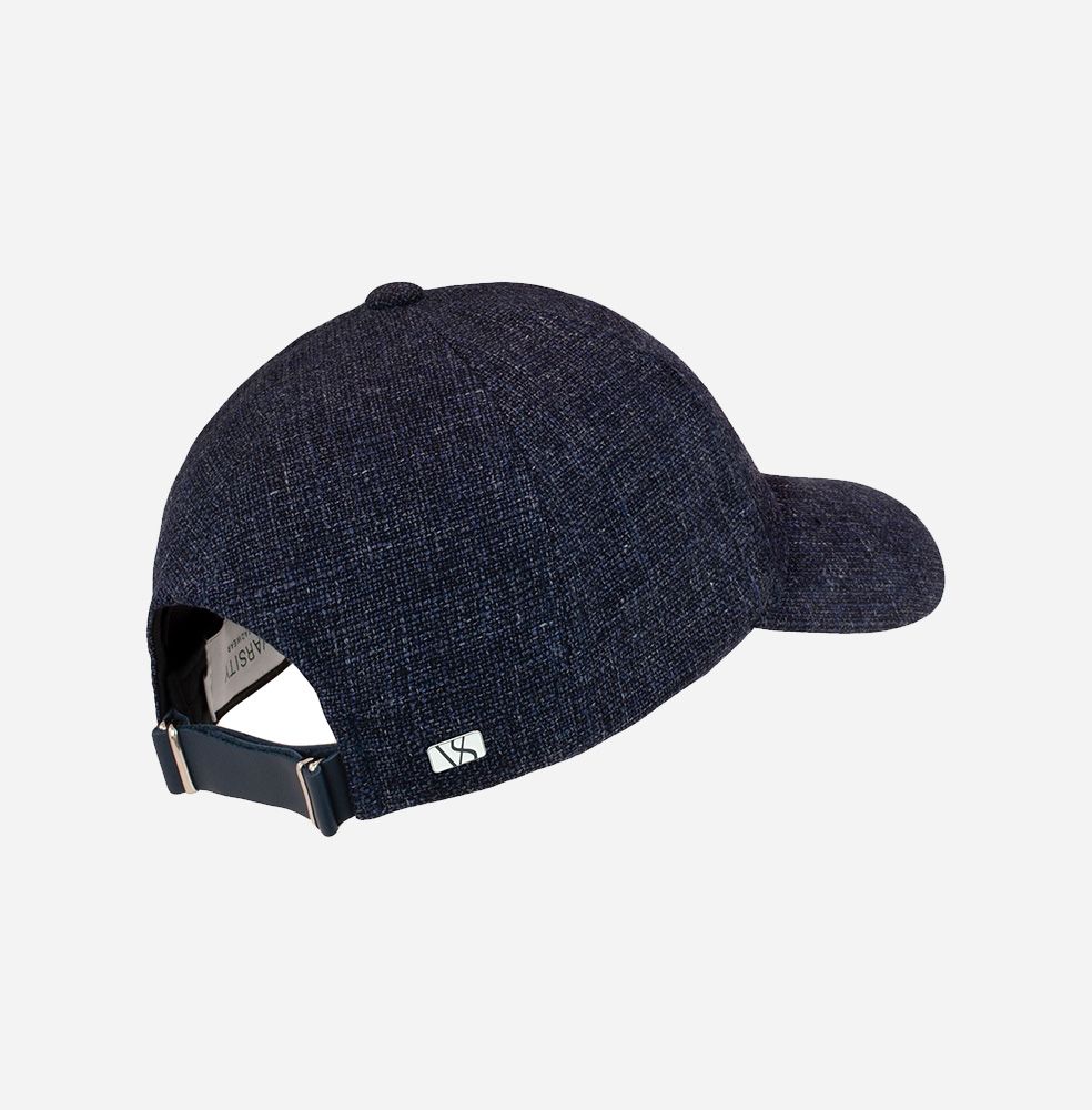 Melange Navy Linen