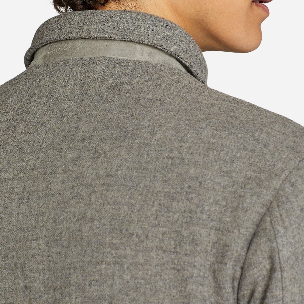 Watson-Insulated-Shirt Jacket Light Grey Melange