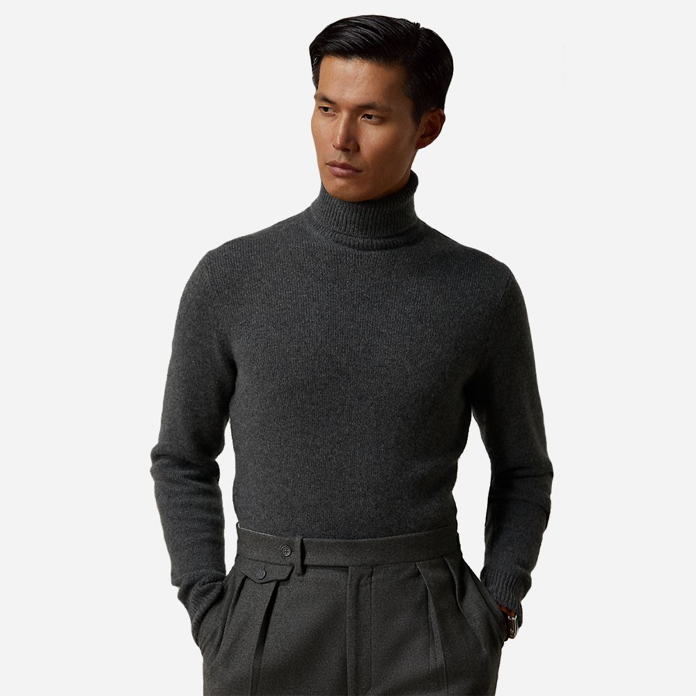 Tn Po-Long Sleeve-Sweater Medium Grey Melange
