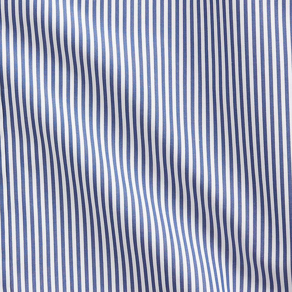 Aston Bengal-Stripe Shirt Medium Blue And White