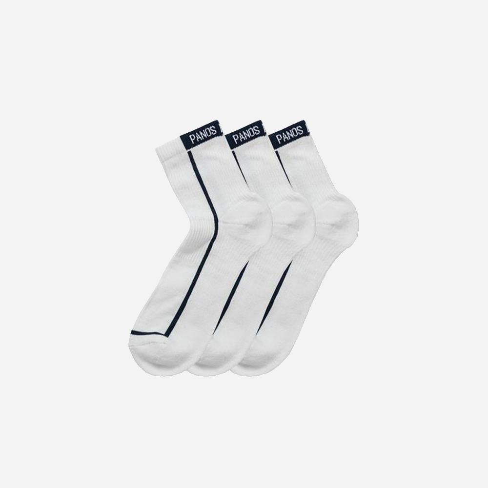 Pe 3pk Racer Stripe Quarter White
