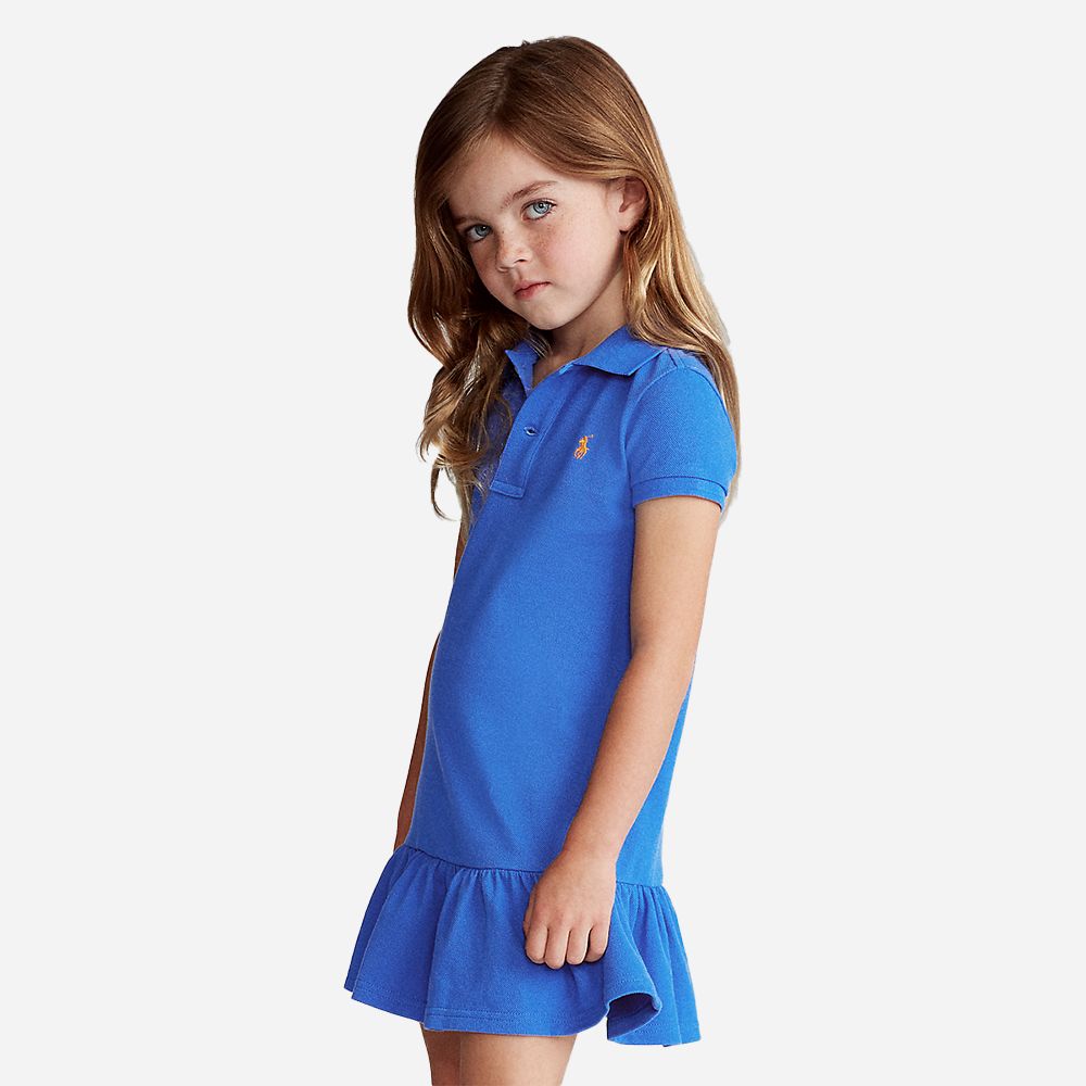 Polo Dres-Dresses-Knit 2-6y New Iris Blue/C2427