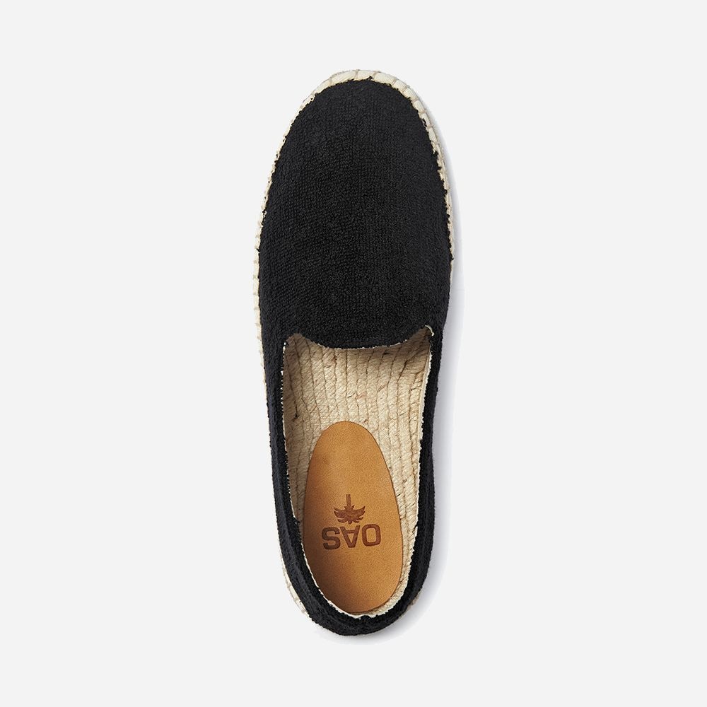 Black Terry Espadrilles Black