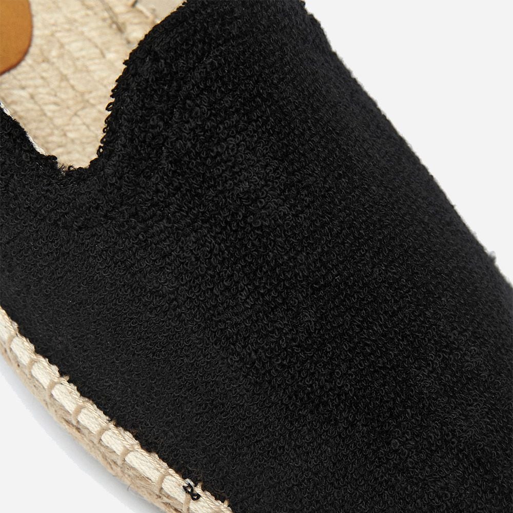 Black Terry Espadrilles Black