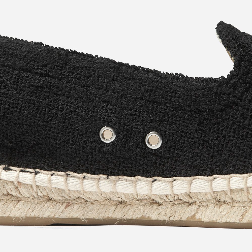 Black Terry Espadrilles Black