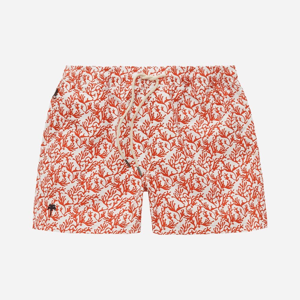 Red Coral Swim Shorts Red