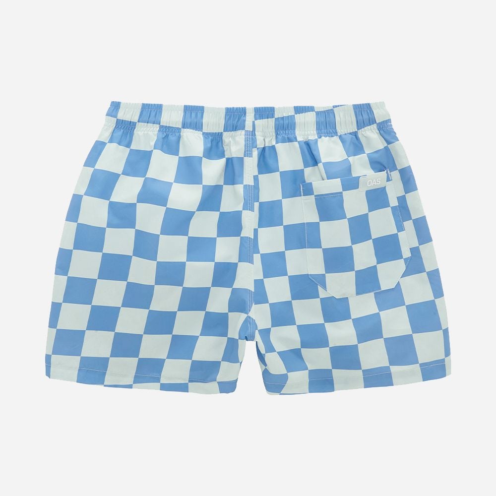 Blue Chess Swim Shorts Blå