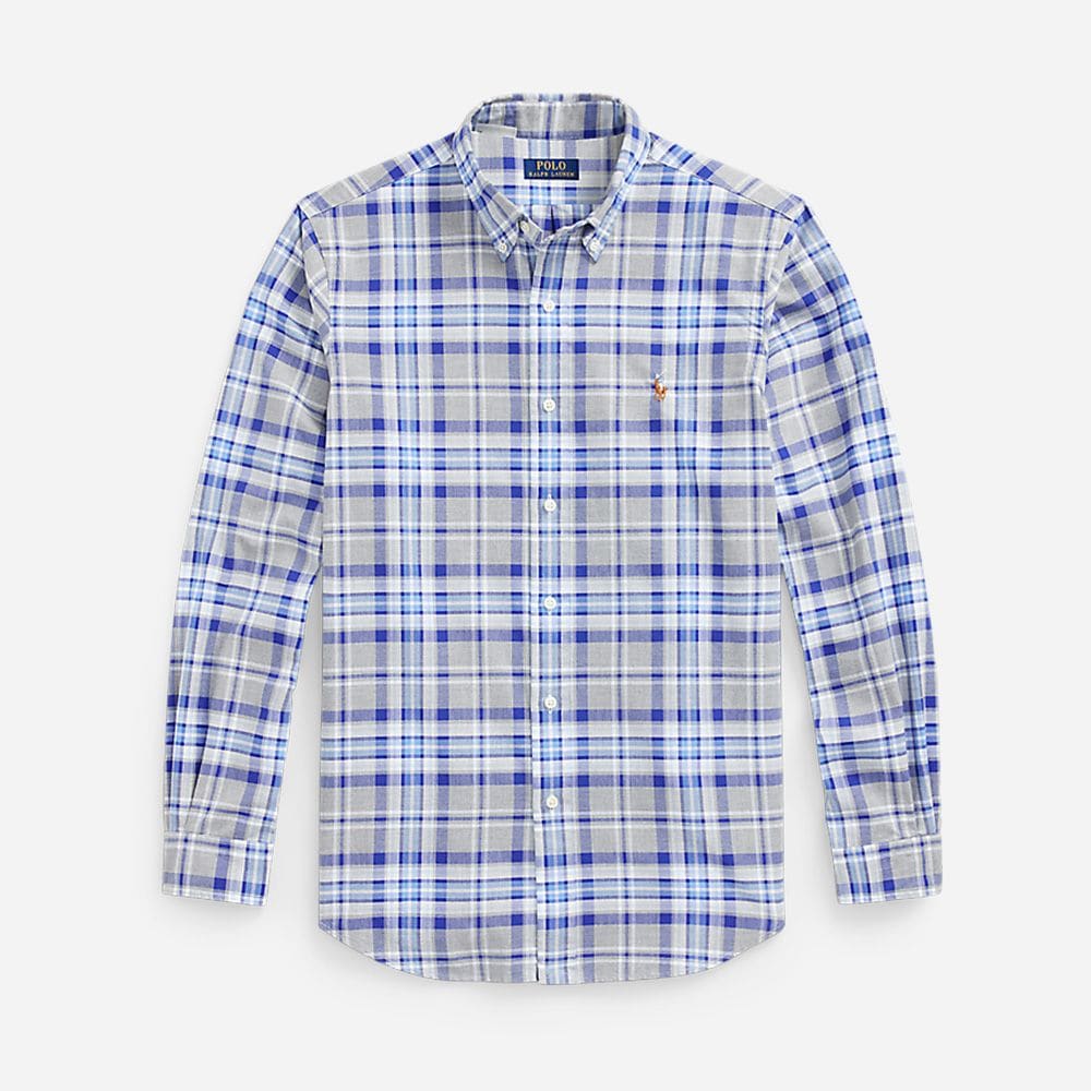 Cubdppcs-Long Sleeve-Sport Shirt 5575 Heather Grey/Blue Multi