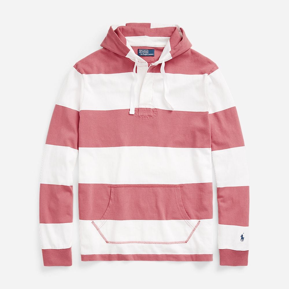 Lspohoodm1-Long Sleeve-Pullover Adirondack Berry/Cls Oxfrd Wht