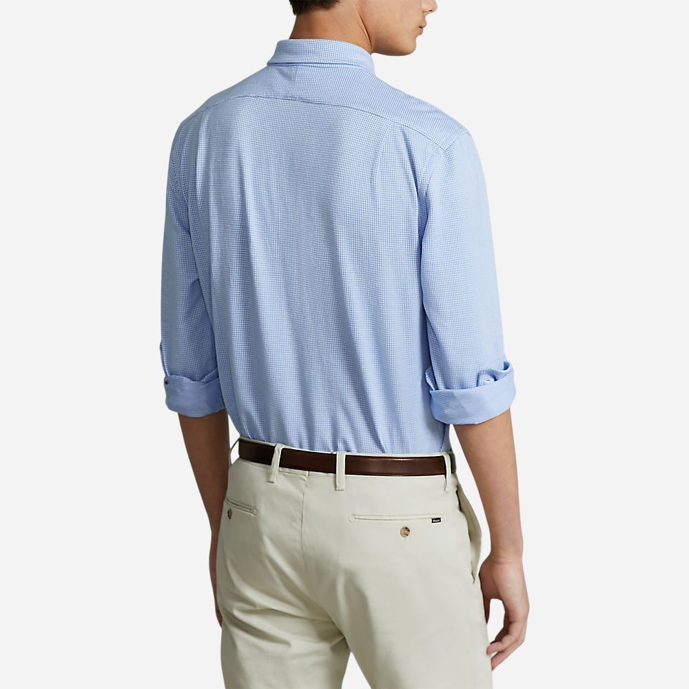 Estppcs-Long Sleeve-Sport Shirt Hrbr Islnd Blu/Wht Houndstooth