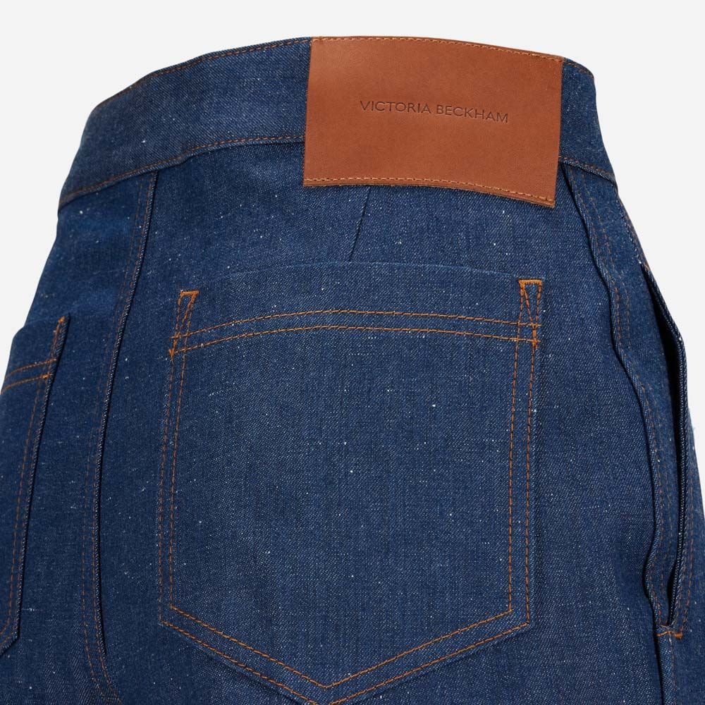 Zip Detail Flare Jean Serge Blue