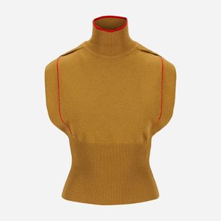 Sleeveless Polo Olive