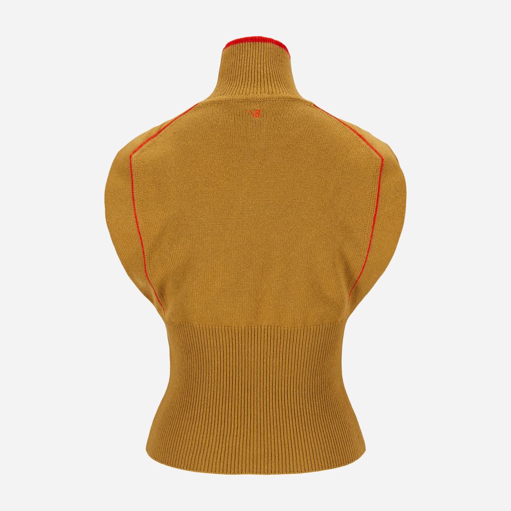 Sleeveless Polo Olive