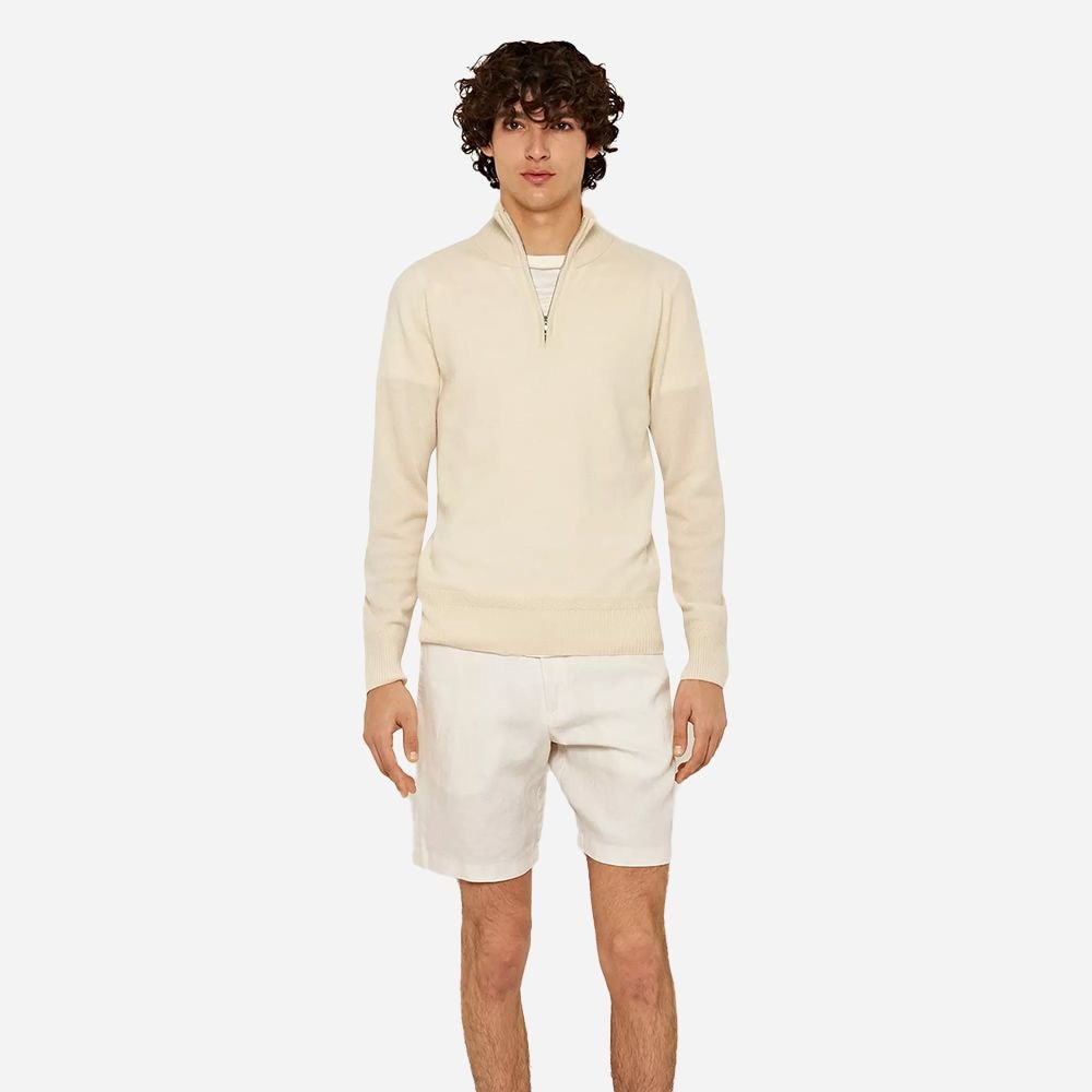 Norwich Linen Ob Stripe White Sand