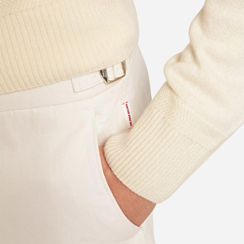 Norwich Linen Ob Stripe White Sand