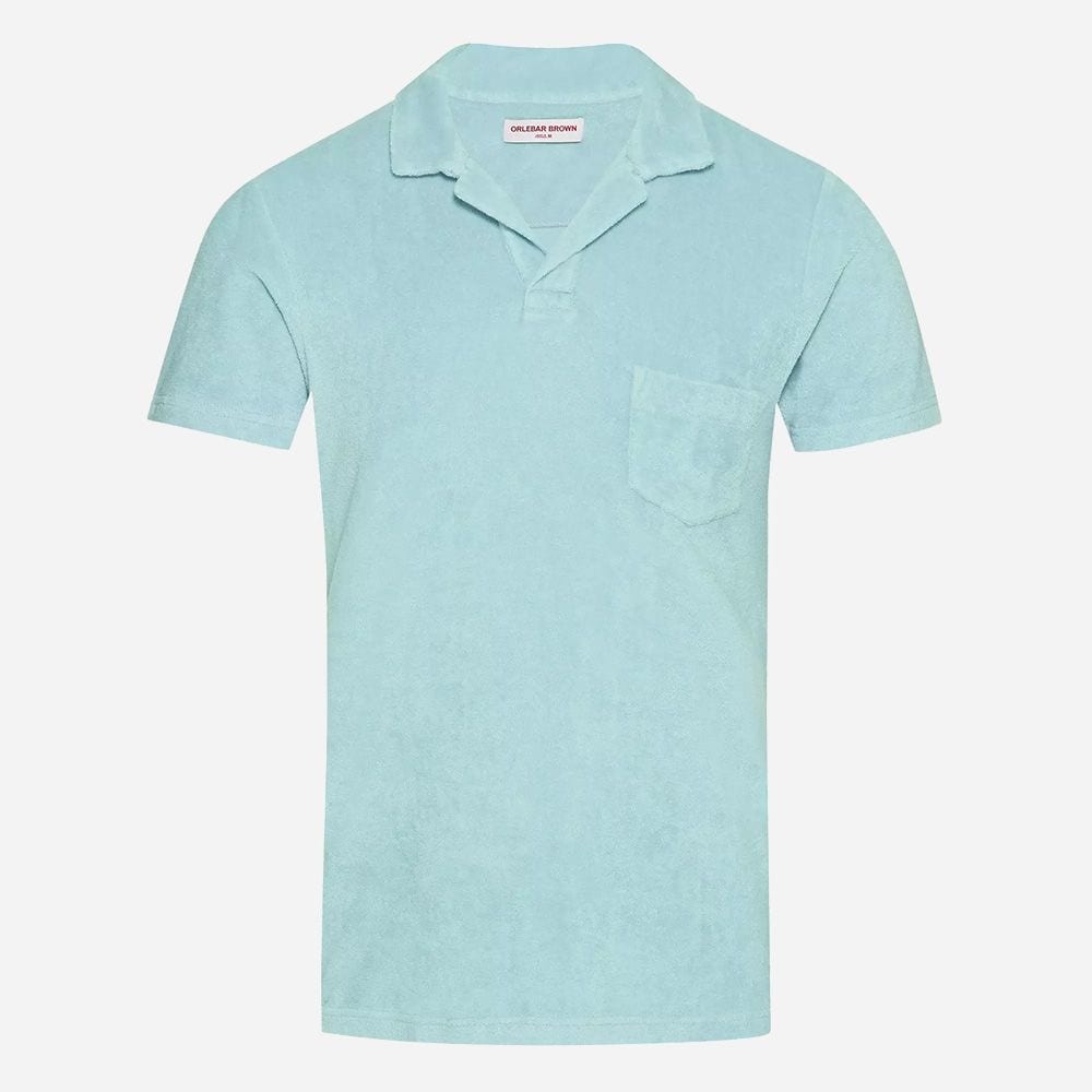 Terry Towelling Polo Shirt - Pool