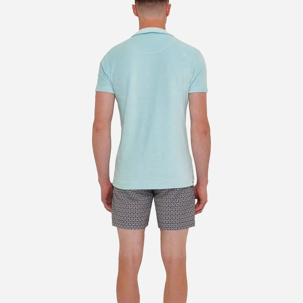 Terry Towelling Polo Shirt - Pool