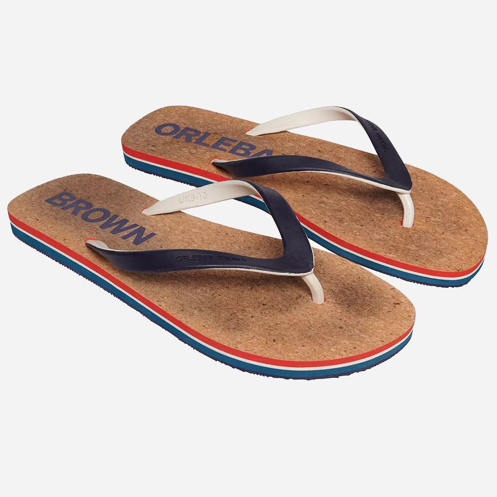 Haston Cork Ob Stripe Navy/White Sand