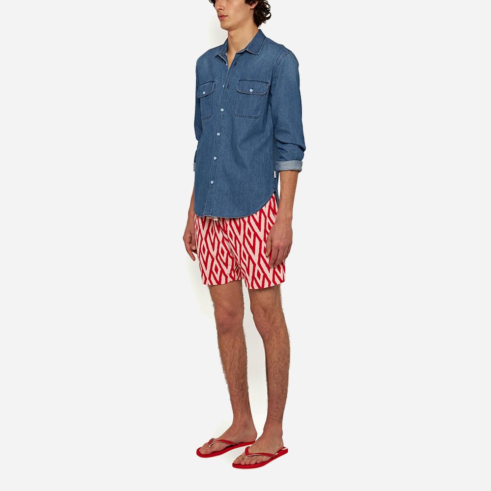 Trevone Cano Jacquard Summer Red/White Sand