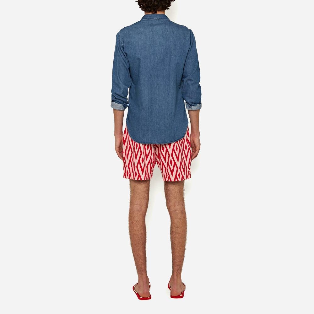 Trevone Cano Jacquard Summer Red/White Sand