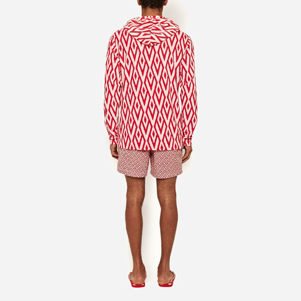 Blaine Cano Jacquard Summer Red/White Sand