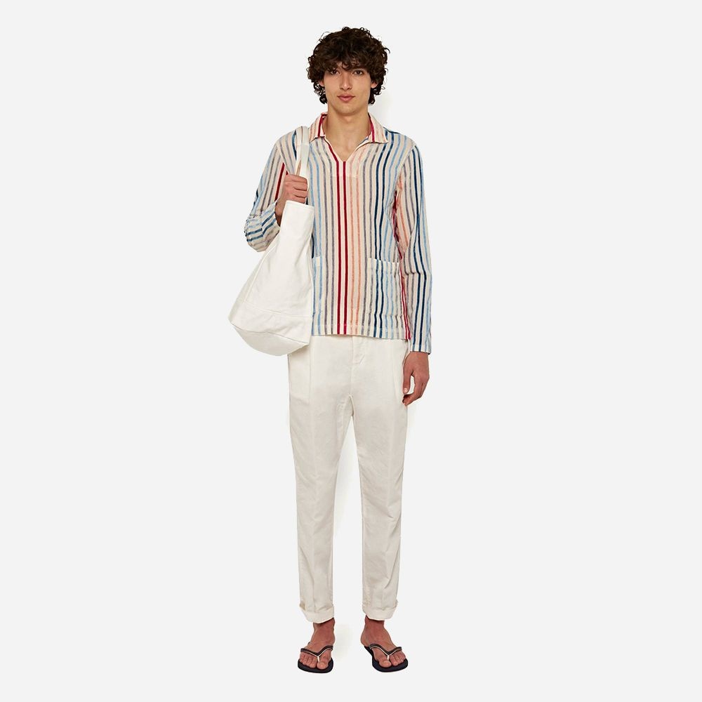 Heterton Ls Chenille Stripe Multi