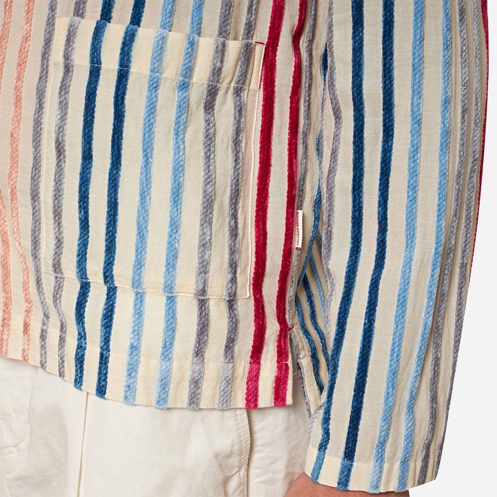 Heterton Ls Chenille Stripe Multi