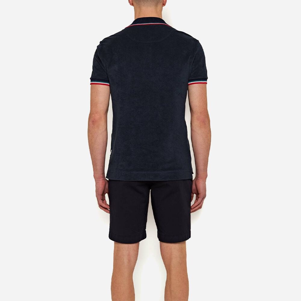 Jarrett Towelling Ob Stripe Tipping Navy