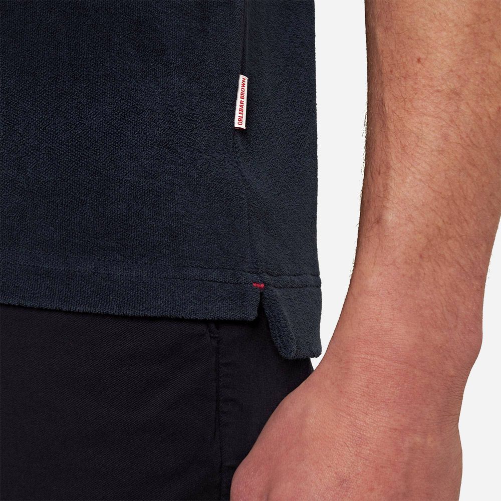 Jarrett Towelling Ob Stripe Tipping Navy