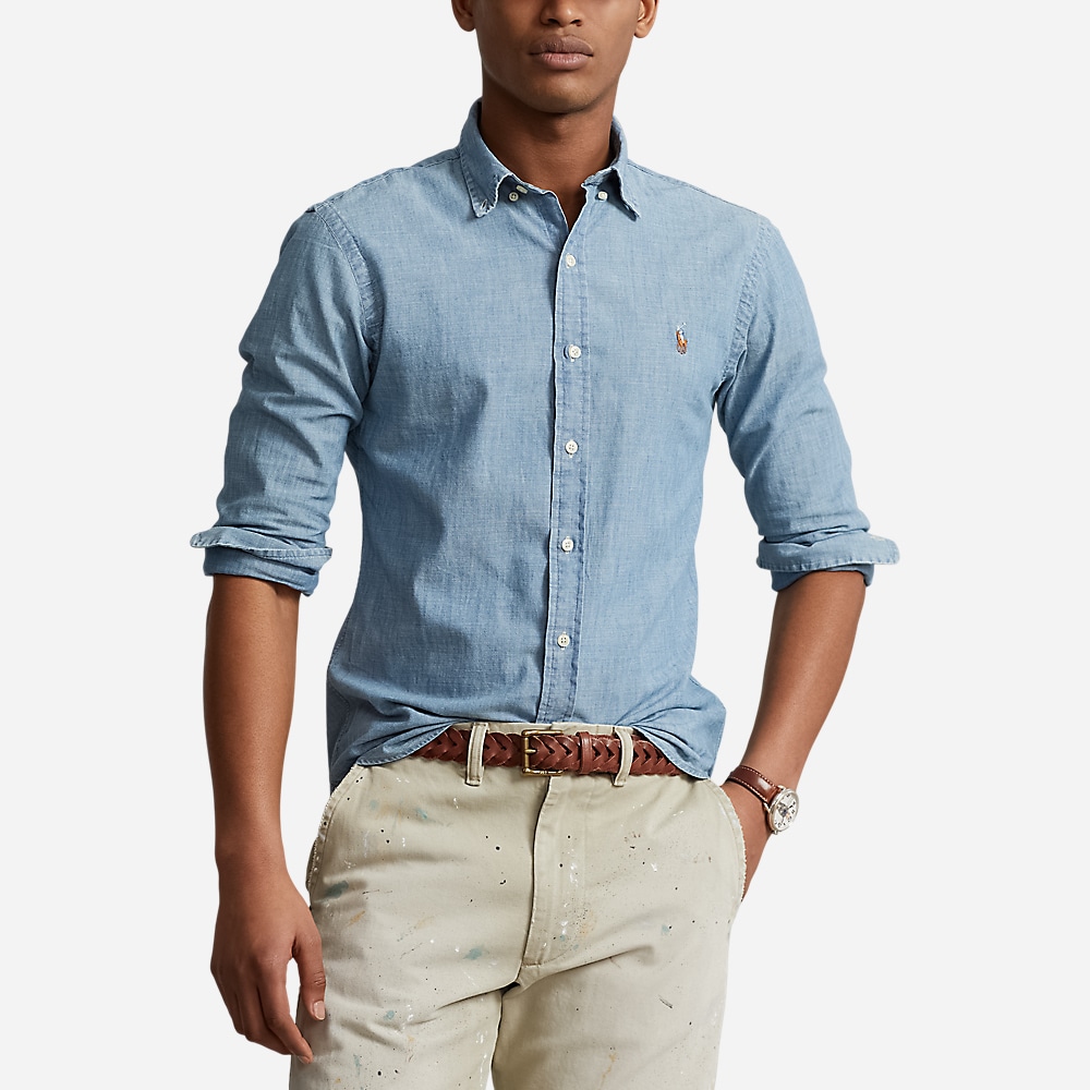 Custom Fit Chambray Shirt - Chambray