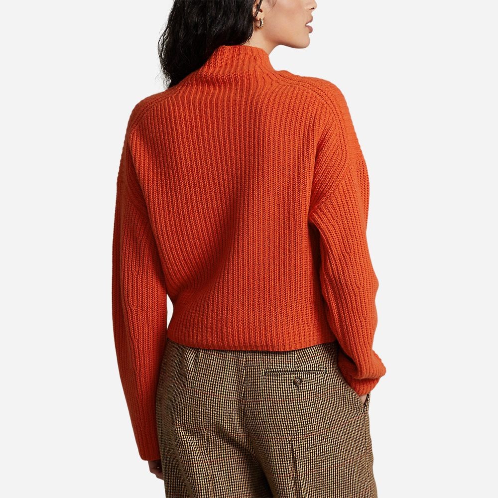 Mn Po-Long Sleeve-Pullover Orange