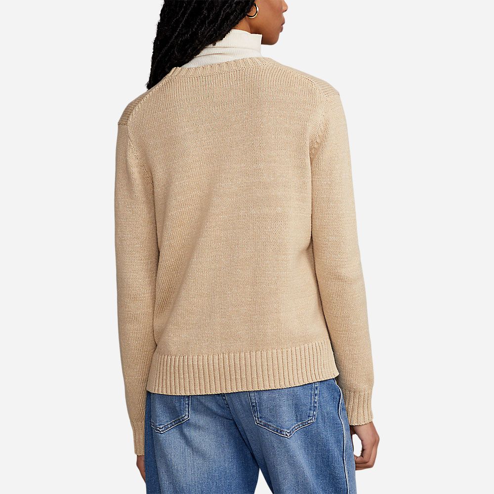 Nw Orls Bear-Long Sleeve-Pullover Tan Multi