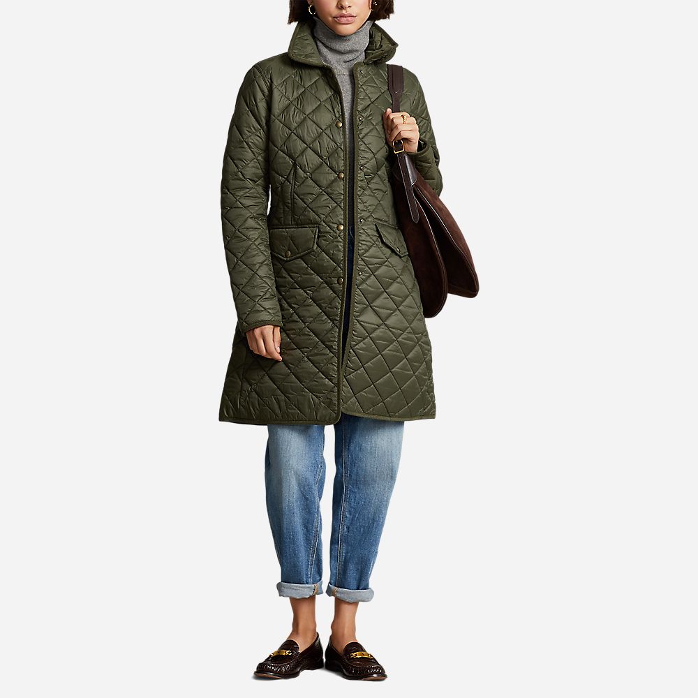 Quilted Taffeta Coat Expedition Olive