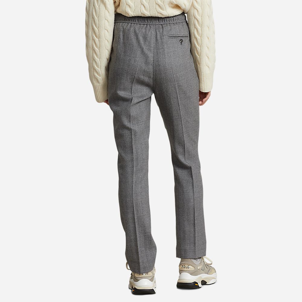 Strght Jgr-Ankle-Athletic Grey Melange