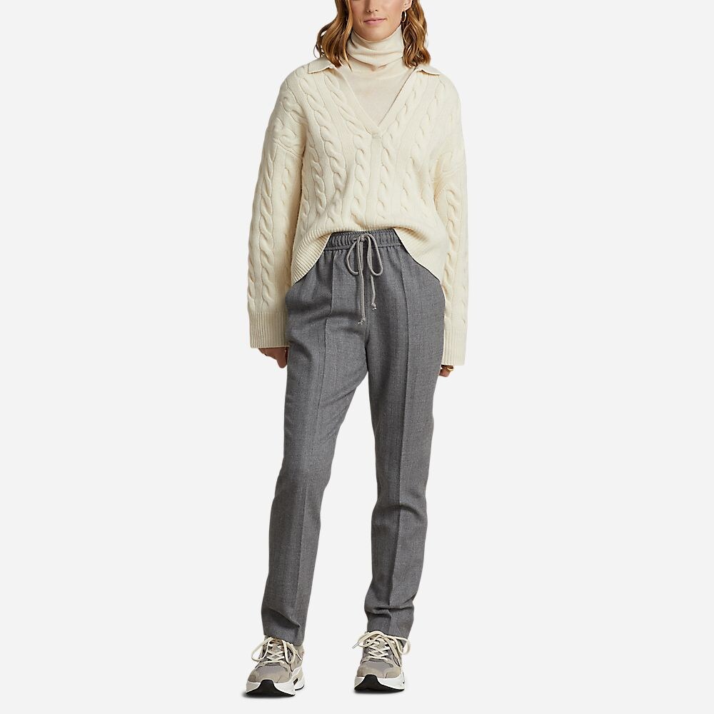 Strght Jgr-Ankle-Athletic Grey Melange
