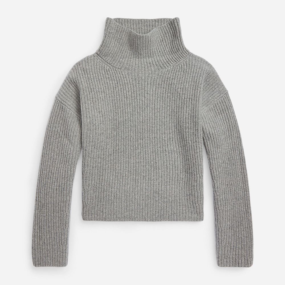 Mn Po-Long Sleeve-Pullover Fawn Grey Heather