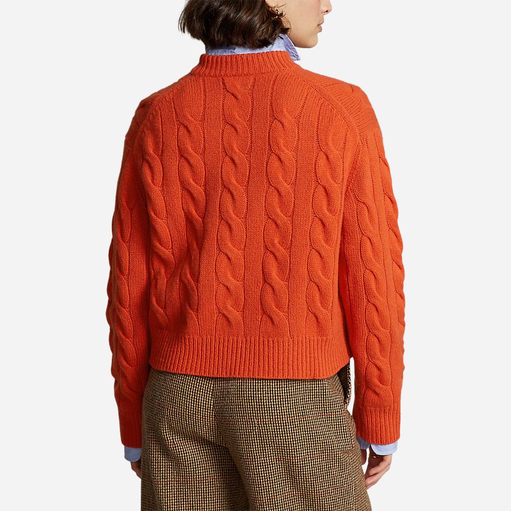 Mn Ls Po-Long Sleeve-Pullover Orange