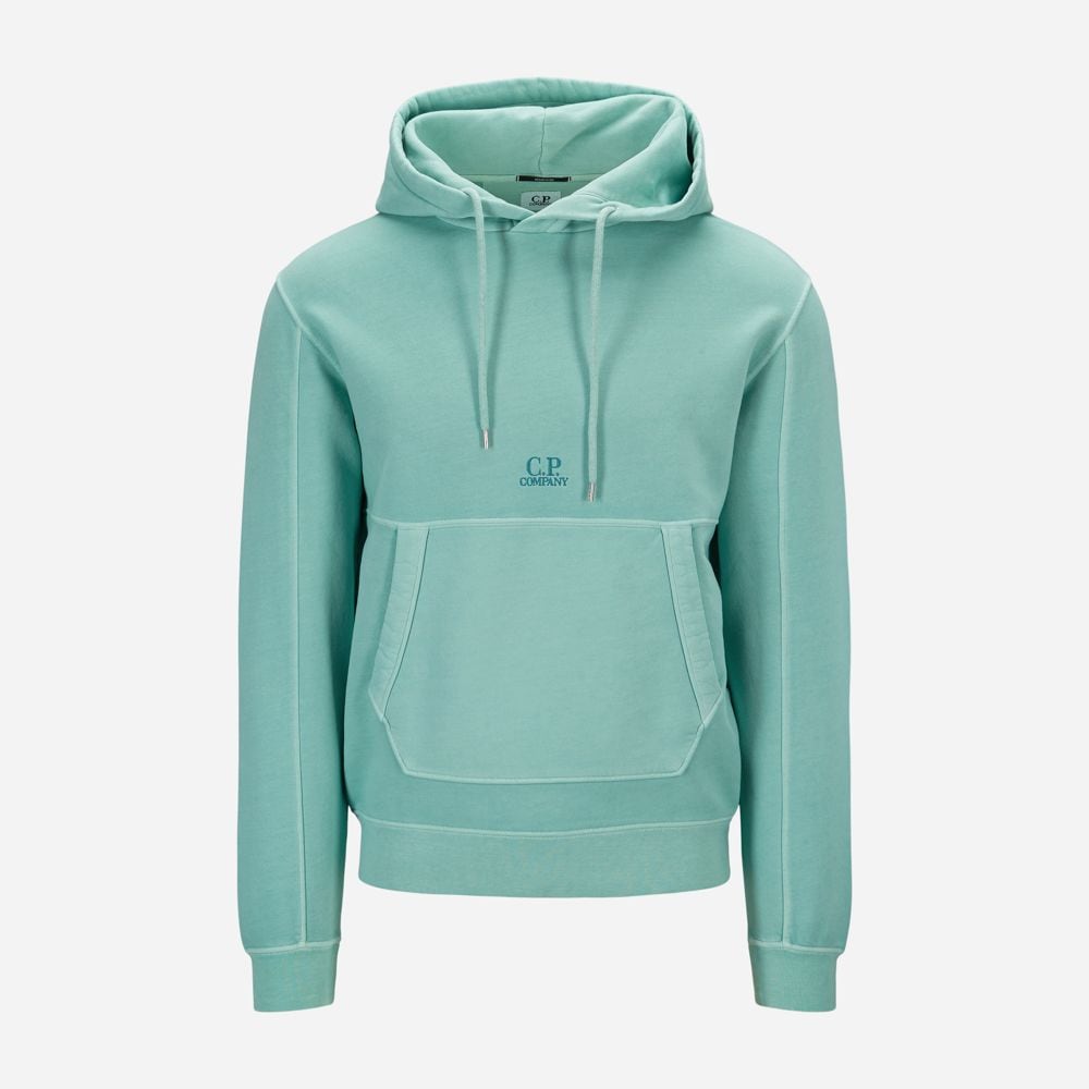 Sweatshirt Hood Mineral Blue