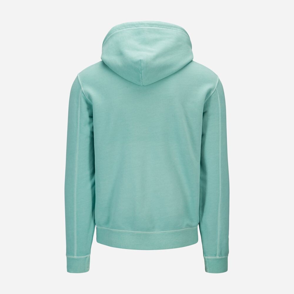Sweatshirt Hood Mineral Blue