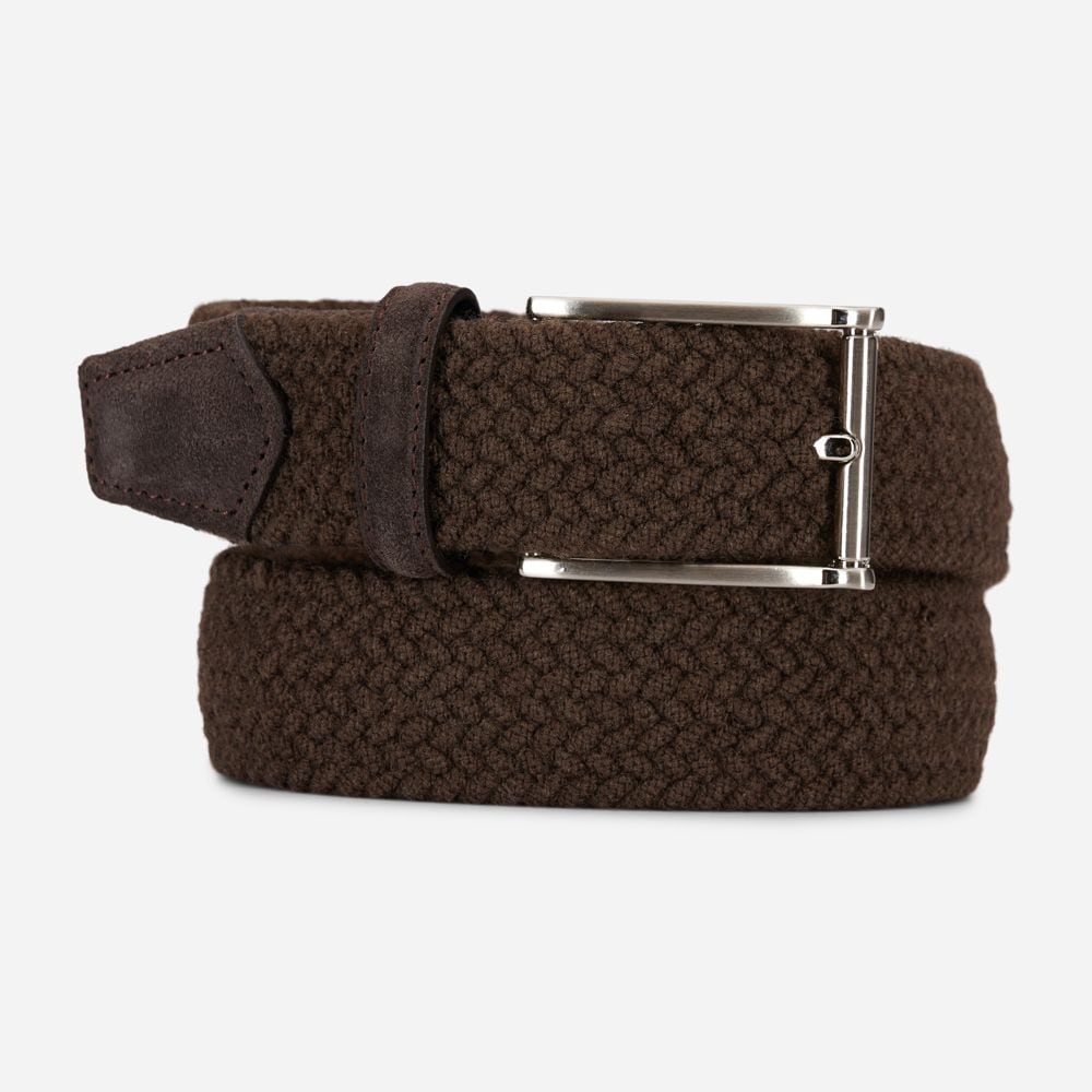 Braided Plain Wool Dk Brown
