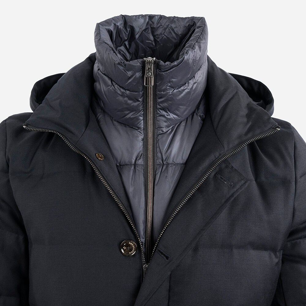 Short Down Jacket Navy