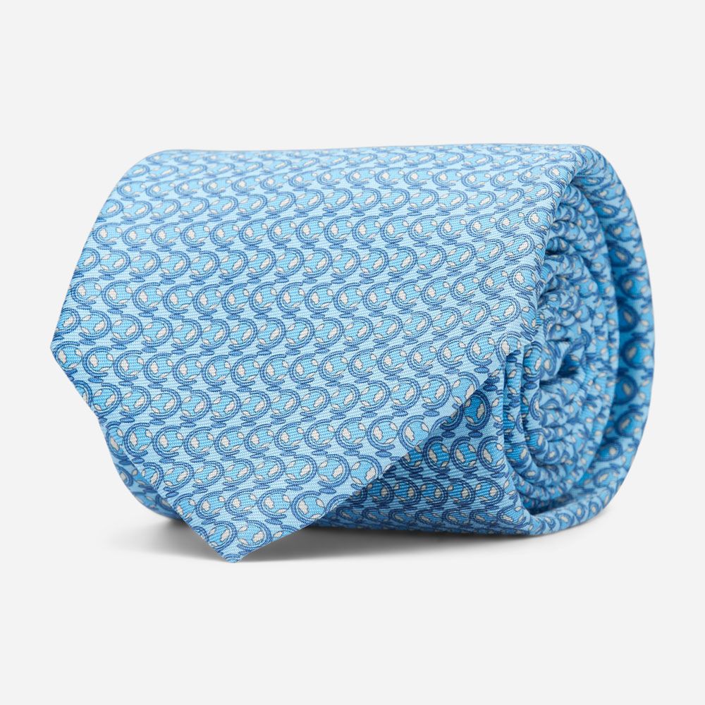 Tie 438   Br Blu Fan