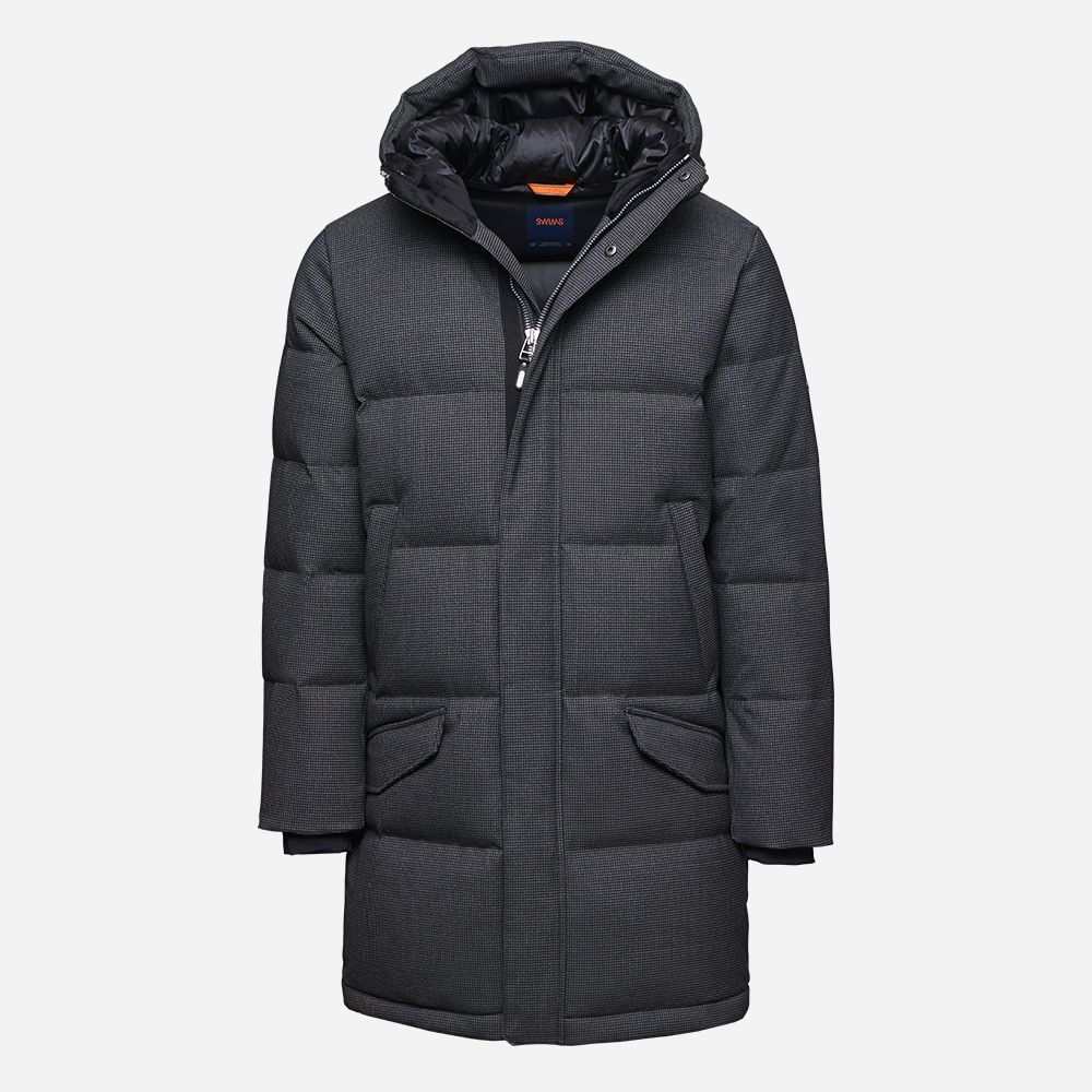 Ontaria Parka Wool Grey/Dogtooth