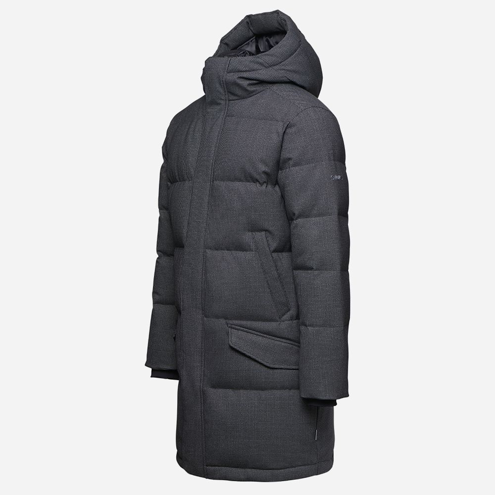 Ontaria Parka Wool Grey/Dogtooth