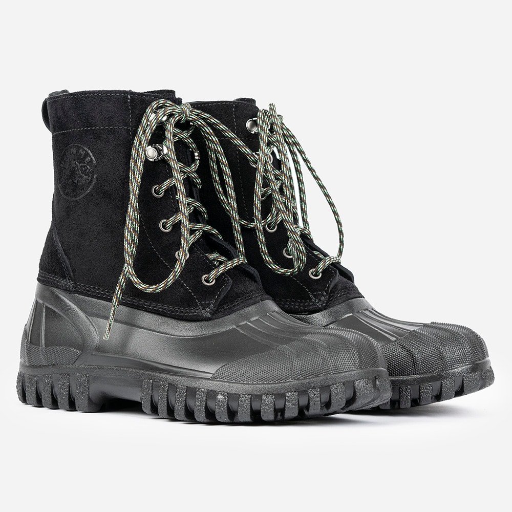 Anatra Black Suede Shearling